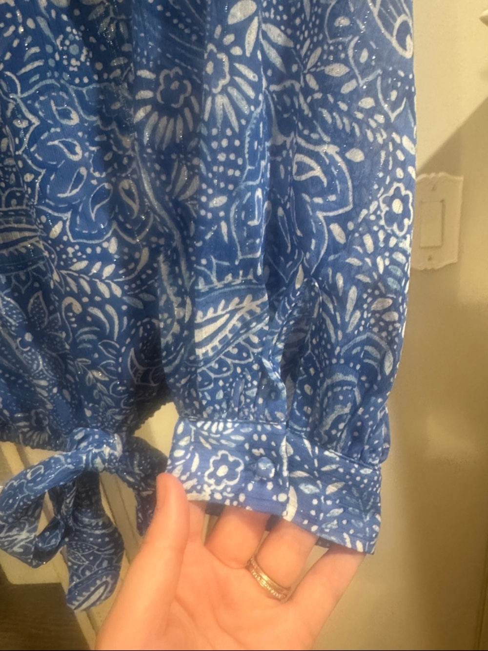 CeCe Floral Paisley Top - Picture 2 of 8